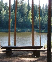 Rest spot near Miliūnai pond